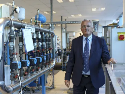 Damir Popovič, direktor podjetja IMP PUMPS - 26.10.2023 &ndash; Zlata gazela 2023 - Podjetje IMP PUMPS, proizvodnja črpalk in črpalnih sistemov, storitve, inženiring, d.o.o., Pod hrasti 28, Komenda //FOTO: Luka CjuhaOPOMBA: INTERVJU ZA OBJEKTIV 2023