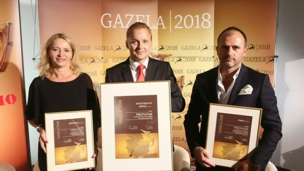 Ustanoviteljica in solastnica zdravstvenega centa Aristotel Darja Čakar, direktor podjetja Roletarstvo Medle Robert Medle in direktor podjetja Pako Gregor &Scaron;imunovič