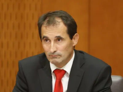 Janez Kopač, generalni direktor direktorata za energijo na ministrstvu za gospodarstvo <br><br><br>- 36. seja odbora DZ za gospodarstvo, na kateri so obravnavali poročilo o projektu izgradnje bloka 6 TE in osnutek Nacionalnega energetskega programa Slovenije za obdobje 2010 do 2030<br><br><br>//FOTO: Luka Cjuha