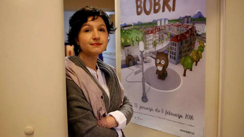 Tadeja Pungerčar, vodja in programska koordinatorica festivala BOBRI, ljubljanski festival kulturno-umetnostne vzgoje<br><br><br>- 13.01.2016 - portret za rubriko Mestne face -<br><br><br><br><br><br>//FOTO: Toma Skale<br>