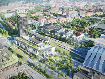 Emonika, nova železni&scaron;ka postaja, avtobusna postaja