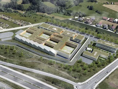 mo&scaron;ki zapor Dobrunje<br><br>Arhitekti Počiva&scaron;ek Petranovič <br>