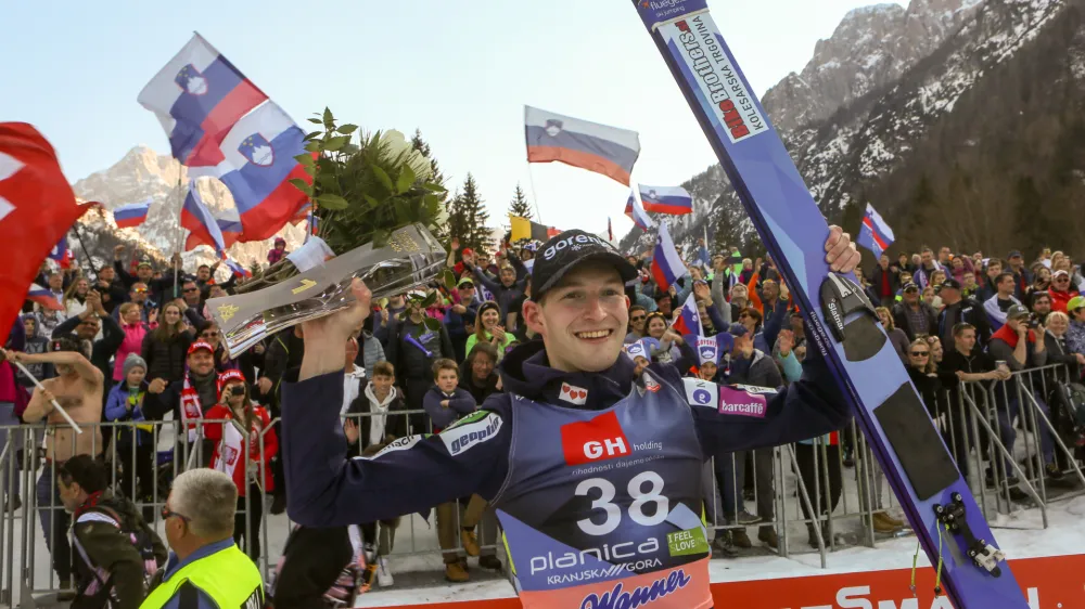 Žiga Jelar- 25.03.2022 &ndash; Smučarski skoki Planica 2022 - FIS finale svetovnega pokala v poletih &ndash; posamična tekma//FOTO: Luka Cjuha
