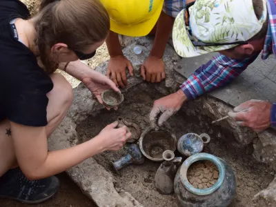 Najdi&scaron;če na Dunajski cesti, arheologija