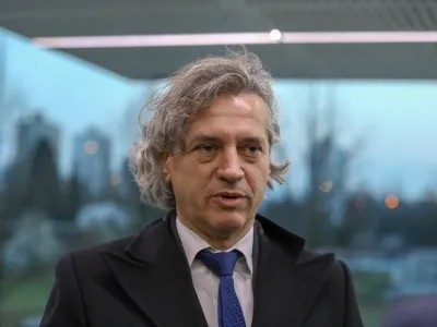 predsednik Gibanje Svoboda dr. Robert Golob- 28.03.2022 &ndash; Parlamentarne volitve 2022 &ndash; televizijsko soočenje predsednikov parlamentarnih strank na POP TV //FOTO: Luka Cjuha