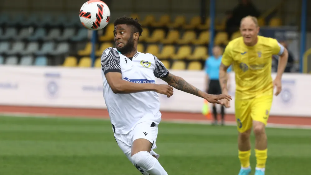 Kaheem Parris- 16.04.2022 &ndash; nogomet - Domžale: Koper, Prva liga Telemacha, 31. krog //FOTO: Luka Cjuha