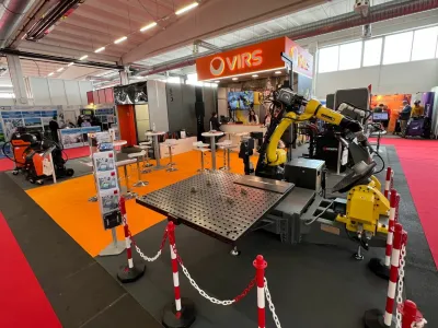 Virs je za projekt laserskega robotskega varjenja na industrijskem sejmu v Celju prejel zlato priznanje. (Foto: Virs)