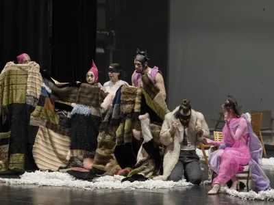 H&auml;ndlova opera v treh dejanjih Agripina se v produkciji Akademije za glasbo Ljubljana na oder postavlja posodobljena in oči&scaron;čena baročnega bli&scaron;ča. Foto: Otton Zajec