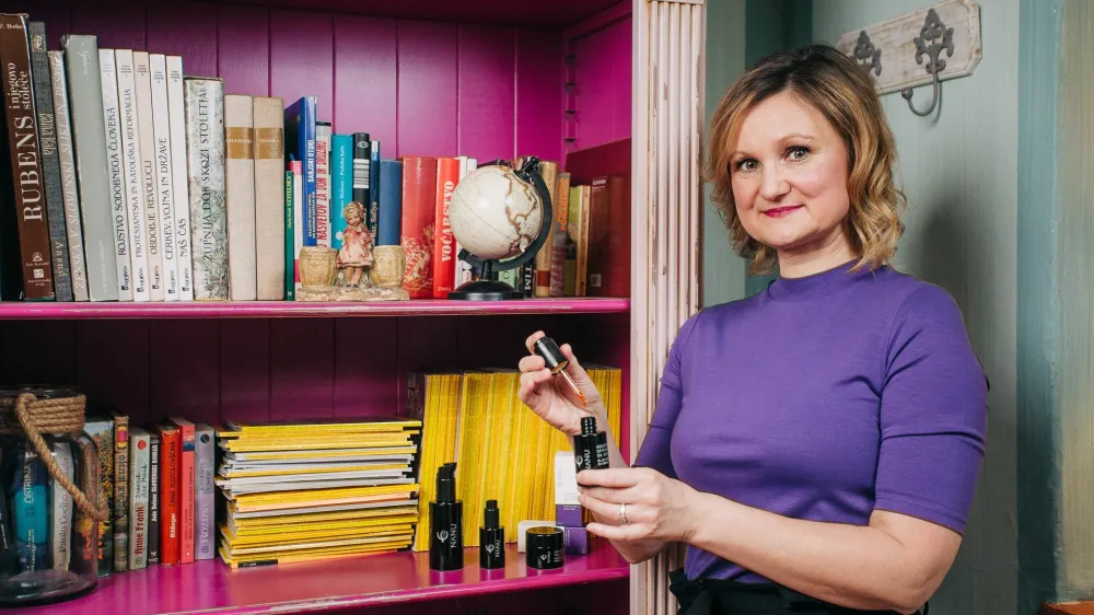 Nu&scaron;a Marinc je kozmetično linijo Nanu predstavila na lanskem sejmu Narava in zdravje. (Foto: Sini&scaron;a Kanižaj)