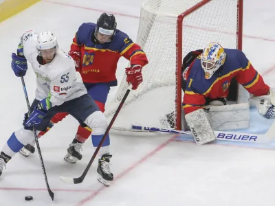 Robert Sabolič- 04.05.2022 &ndash; hokej &ndash; Slovenija: Romunija, SP divizije I, skupina A: //FOTO: Jaka Gasar