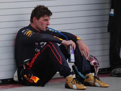 Formula One F1 - Miami Grand Prix - Miami International Autodrome, Miami, Florida, U.S. - May 8, 2022 Red Bull's Max Verstappen after winning the race REUTERS/Brian Snyder