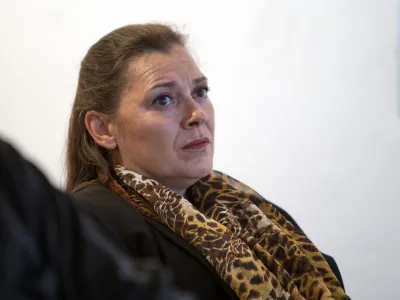 Tanja Tuma, predsednica O SC PEN Mira- 09.05.2019  enski odbor Slovenskega centra PEN Mira - posvet z naslovom Kako pisci občutimo kritiko? //FOTO: Matja Rut