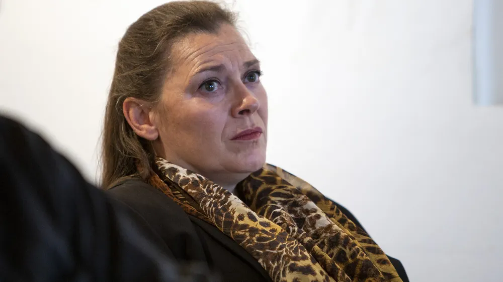 Tanja Tuma, predsednica O SC PEN Mira- 09.05.2019  enski odbor Slovenskega centra PEN Mira - posvet z naslovom Kako pisci občutimo kritiko? //FOTO: Matja Rut