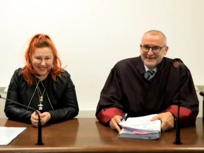 Ljubljana. Sodi&scaron;če. Sojenje v zadevi Poluektova AnželaFoto: Robert Balen