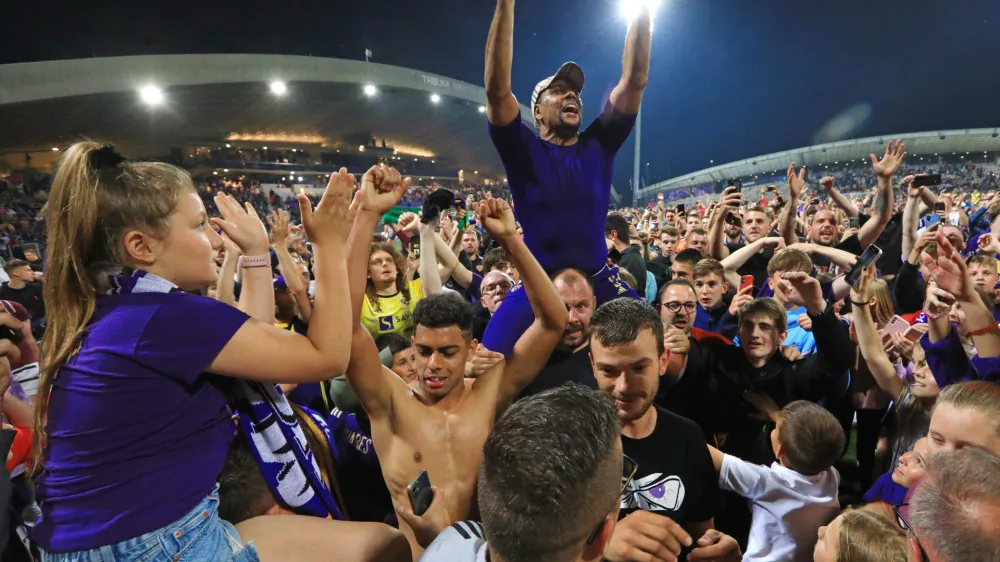 Maribor - Ljudski vrt - &Scaron;port - Nogomet - Maribor - Aluminij - zadnja tekma Marcosa Tavaresa - 9 Marcos Magno Morales Tavares - navijači - Navijači - Avtor: Andrej Petelin&scaron;ek