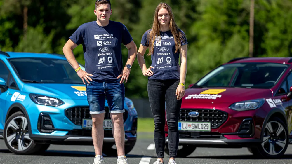 Najbolj&scaron;a mlada voznika v akciji Najbolj&scaron;i za volanom sta letos postala Urban Ostrež med fanti in Anja Kren med dekleti. F AMZS