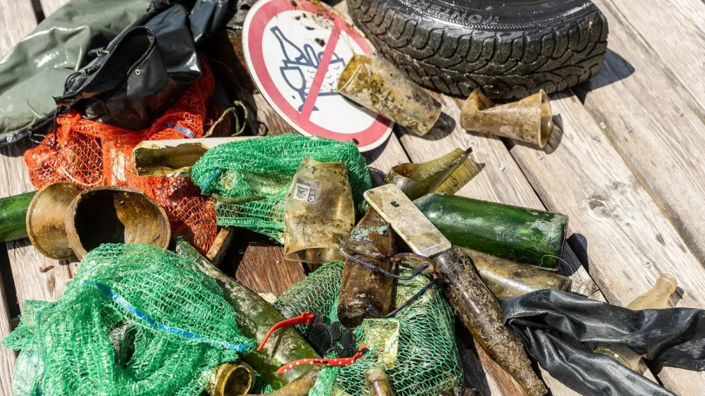 Či&scaron;čenje Blejskega jezera