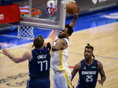 Ko&scaron;arkar Golden Stata Andrew Wiggins je &raquo;živalsko&laquo; zabil prek Luke Dončića.
&nbsp;