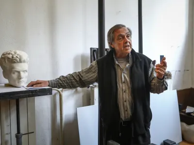 - 29.03.2022 &ndash; Matjaž Počivav&scaron;ek, akademski kipar &ndash; redni profesor na Akademiji za likovno umetnost in oblikovanje v Ljubljani, //FOTO: Luka Cjuha