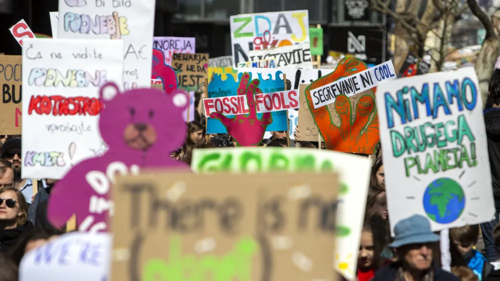 Mladi za podnebno pravičnost so s shodom večkrat oozorili na nujno ukrepanje vlad za blaženje podnebnih sprememb. Ironično je, da prav denar za ta namen ostaja iz leta v leto neporabljen.