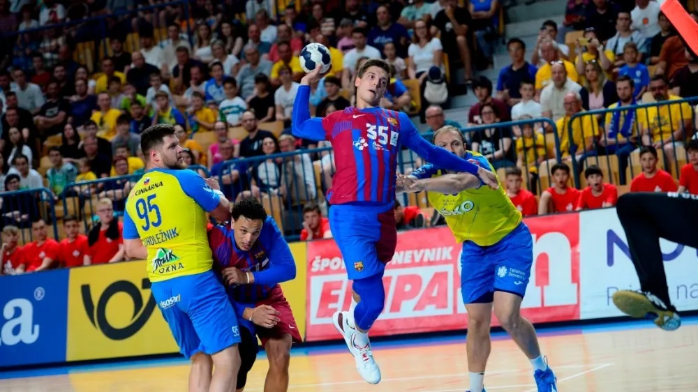 rokomet, celje pivovarna la&scaron;ko, barcelona, domen makuc