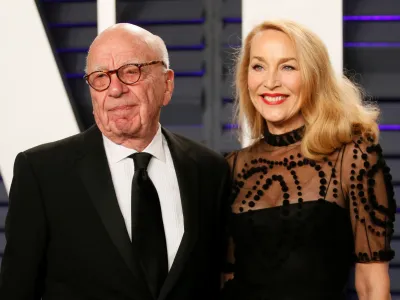 FILE PHOTO: 91st Academy Awards &ndash; Vanity Fair &ndash; Beverly Hills, California, U.S., February 24, 2019 &ndash; Rupert Murdoch and Jerry Hall. REUTERS/Danny Moloshok/File Photo