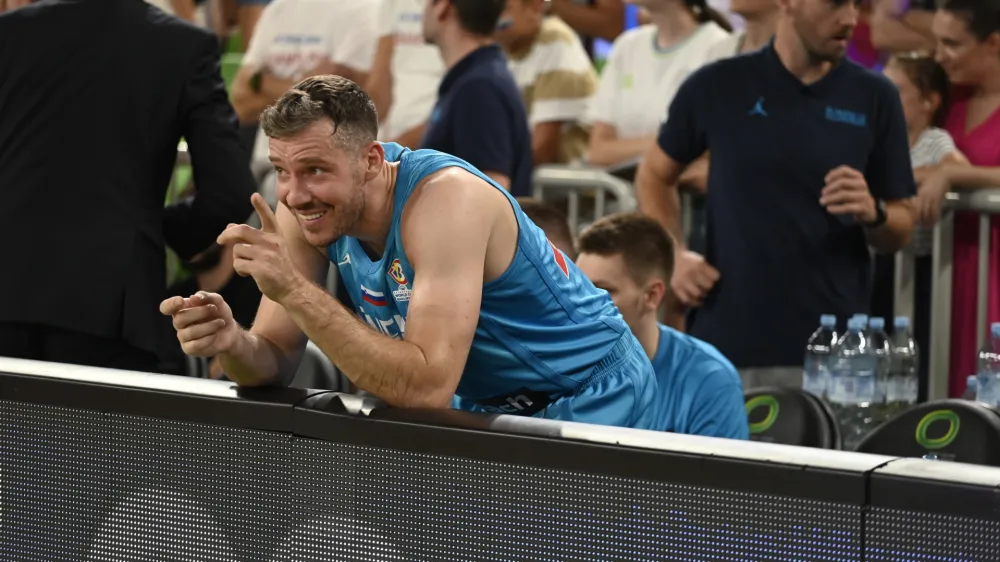 Goran Dragić<br><br><br>- 30.06.2022 &ndash; ko&scaron;arka &ndash; Slovenija: Hrva&scaron;ka, kvalifikacije za svetovno prvenstvo SP 2023, 5. krog - spektakel v Stožicah z Luko Dončićem in Goranom Dragićem<br><br><br><br>//FOTO: Nik Erik Neubauer 