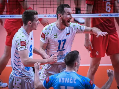 odbojka, slovenija, rok možič, tine urnaut