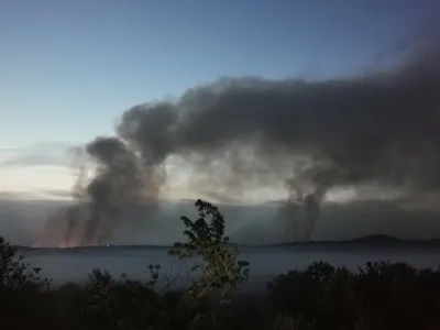 Kras pogori&scaron;če pzar vecer