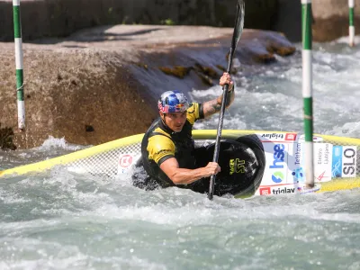 - Peter Kauzer, kajaka&scaron;, 21.06.2022. - trening kajak kanu reprezentance Slovenije pred svetovnim pokalom v slalomu na divjih vodah v Tacnu.//FOTO: Bojan Velikonja