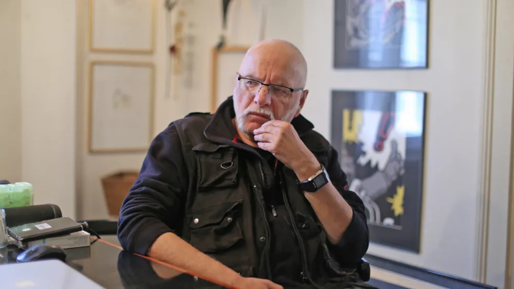 - 20.03.2019 - Kostja Gatnik, slikar, grafični oblikovalec in ilustrator//FOTO: Bojan Velikonja