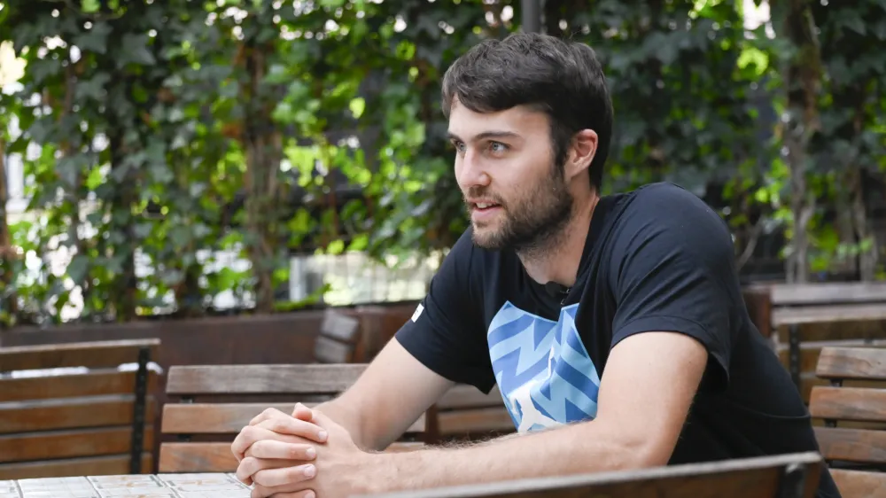 Mike Tobey - 09.08.2022 - mo&scaron;ka ko&scaron;arkarska reprezentanca Slovenije ob nadaljevanju priprav za evropsko prvenstvo v Nemčiji. //FOTO: Nik Erik Neubauer