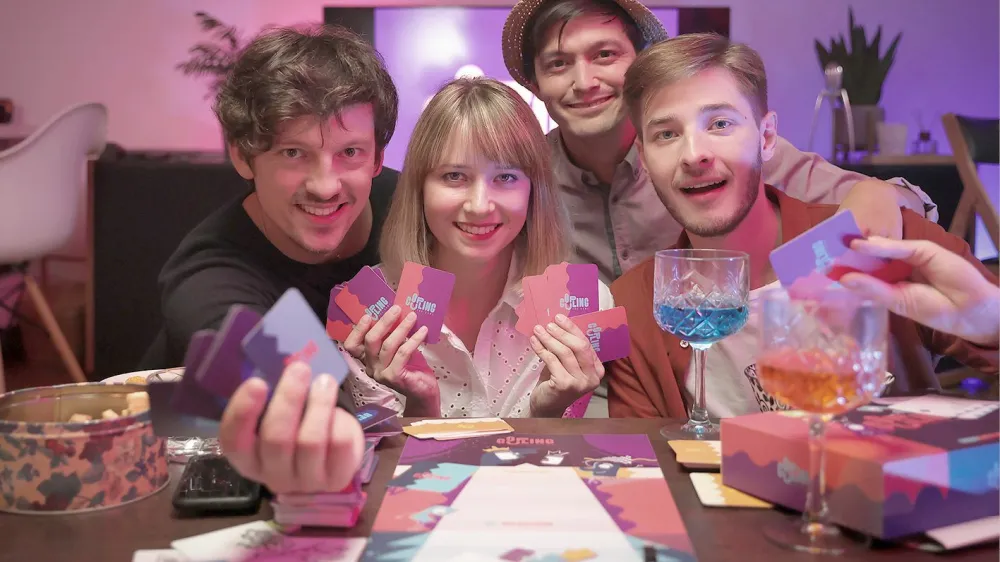 Soustvarjalci igre Coupling, the Game: Klemen Goren&scaron;ek, Lina Rahne, Jernej Kovač Myint, Lan Rahne