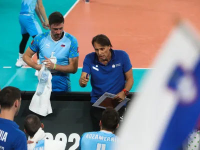 - selektor reprezentance Gheorghe Cretu23.08.2022. Pripravljalna tekma v odbojki med Slovenijo in Iranom pred svetovnim prvenstvom v Sloveniji in Poljski.//FOTO: Bojan Velikonja