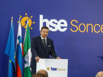 generalni direktor HSE dr. Viktor Vračar- 08.04.2022 &ndash; Holding Slovenske elektrarne HSE Sonce &ndash; Sončna elektrarna Prapretno pri Hrastniku, otvoritev največje sončne elektrarne v Sloveniji //FOTO: Luka Cjuha