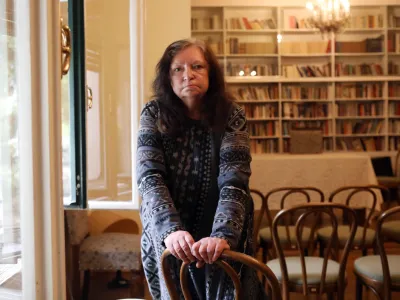 Amanda Aizpuriete, latvijska pisateljica, esejistka in prevajalka, nagrajenka leto&scaron;nje Vilenice