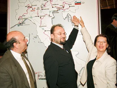 Beno Hvala Jelko Kacin Jadranka &Scaron;turm Kocjan, Giro d' Italia,predstavitev trase