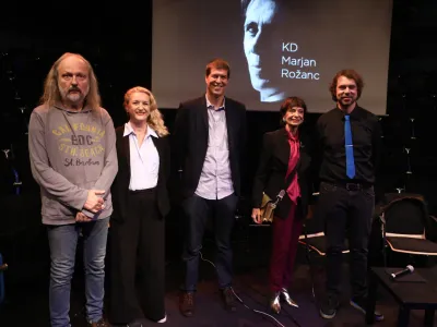 30.09.2022 &ndash; 30. Rožančeve nagrade 2022 - večer z avtorji nominiranih knjig za nagrado Marjana Rožanca in razglasitev nagrajenke ali nagrajenca za leto 2022,&nbsp;//FOTO: Luka Cjuha