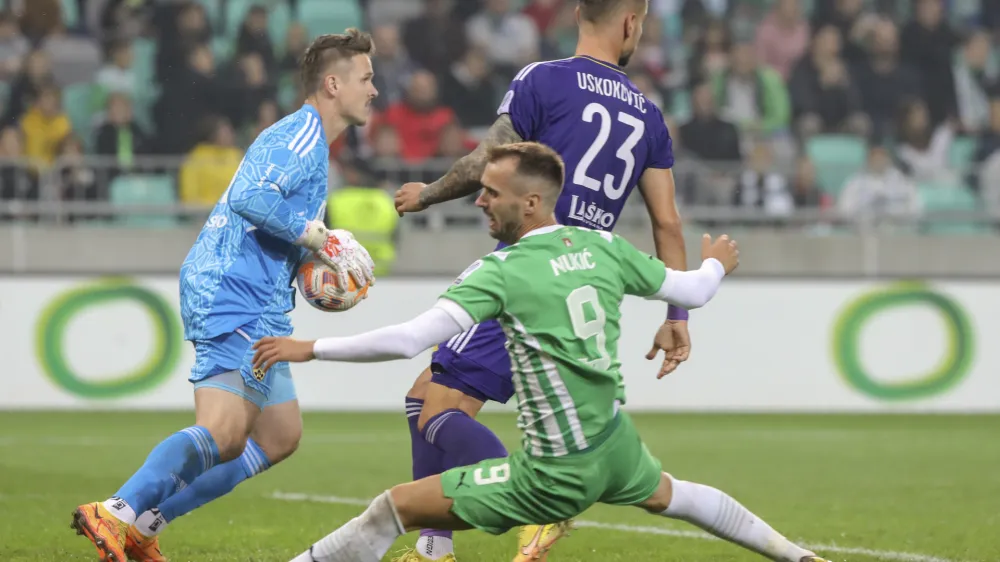 Ažbe Jug - 15.10.2022 &ndash; nogomet &ndash; Olimpija: Maribor, Prva liga Telemacha, 13. krog //FOTO: Jaka Gasar
