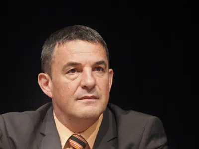 direktor službe DVK Du&scaron;an Vučko - Državna volilna komisija (DVK) - žreb vrstnega reda kandidatov za predsedni&scaron;ke volitve 2012//FOTO: Luka Cjuha