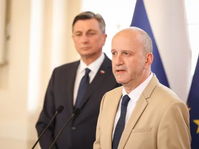 Predsednik državne volilne komisije Peter Golob je sporočil, da je vse pripravljeno za izvedbo predsedni&scaron;kih volitev, ki bodo potekale v nedeljo, 23. oktobra, sicer pa od jutri do četrtka na 96 voli&scaron;čih za predčasno glasovanje. Foto: STA&nbsp;