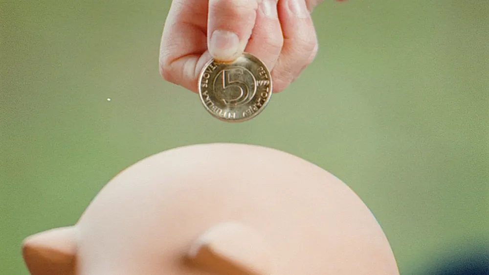 varčevanje denarja, kovanec &scaron;parovček