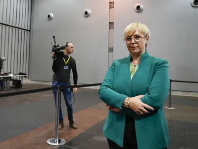 Nata&scaron;a Pirc Musar, kandidatka za predsednico republike<br><br><br>- 23.10.2022 &ndash; Predsedni&scaron;ke volitve 2022 - sedme volitve za petega predsednika republike v samostojni Sloveniji &ndash; volilci so volili med sedmimi kandidati &ndash; Milanom Brglezom, Janezom Ciglerjem Kraljem, Anžetom Logarjem, Nata&scaron;o Pirc Musar, Vladimirjem Prebiličem in Sabino Senčar<br><br> <br><br>//FOTO: Nik Erik Neubauer