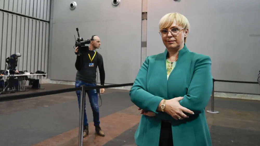 Nata&scaron;a Pirc Musar, kandidatka za predsednico republike<br><br><br>- 23.10.2022 &ndash; Predsedni&scaron;ke volitve 2022 - sedme volitve za petega predsednika republike v samostojni Sloveniji &ndash; volilci so volili med sedmimi kandidati &ndash; Milanom Brglezom, Janezom Ciglerjem Kraljem, Anžetom Logarjem, Nata&scaron;o Pirc Musar, Vladimirjem Prebiličem in Sabino Senčar<br><br> <br><br>//FOTO: Nik Erik Neubauer