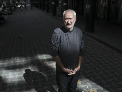 - 13.09.2022 - Miran Zupanič, scenarist in režiser - avtor dokumentarnega filma Sarajevo safari, pretresljive zgodbe o lovu na ljudi med vojno v BiH //FOTO: Jaka Gasar