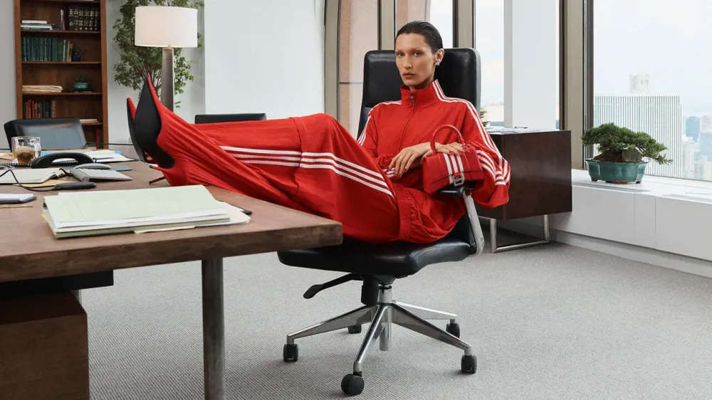 adidas in balenciaga in Bella Hadid
