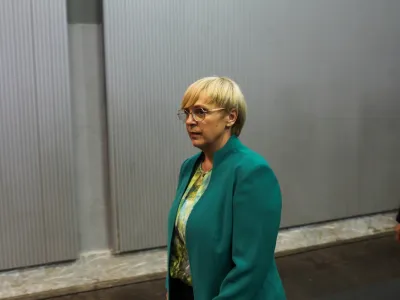 Nata&scaron;a Pirc Musar, kandidatka za predsednico republike- 23.10.2022 &ndash; Predsedni&scaron;ke volitve 2022 - sedme volitve za petega predsednika republike v samostojni Sloveniji &ndash; volilci so volili med sedmimi kandidati &ndash; Milanom Brglezom, Janezom Ciglerjem Kraljem, Anžetom Logarjem, Nata&scaron;o Pirc Musar, Vladimirjem Prebiličem in Sabino Senčar //FOTO: Bojan Velikonja