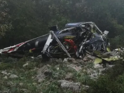 nesreča helikopter v italiji