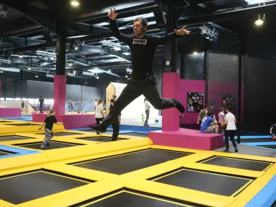 - 23.02.2018 - Trampolin Park WOOP!, Lesko&scaron;kova cesta 3 v Ljubljani - BTC  //FOTO: Luka Cjuha.