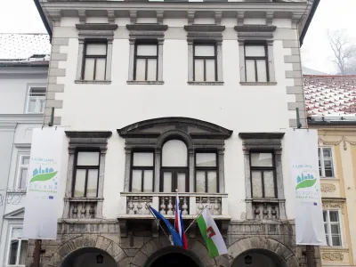- 31.01.2017 - Mestna hi&scaron;a v Ljubljani - Mestni trg 1 - Magistrat - Rotovž - Mestna občina Ljubljana (MOL) - stavba - //FOTO: Matjaž Ru&scaron;t